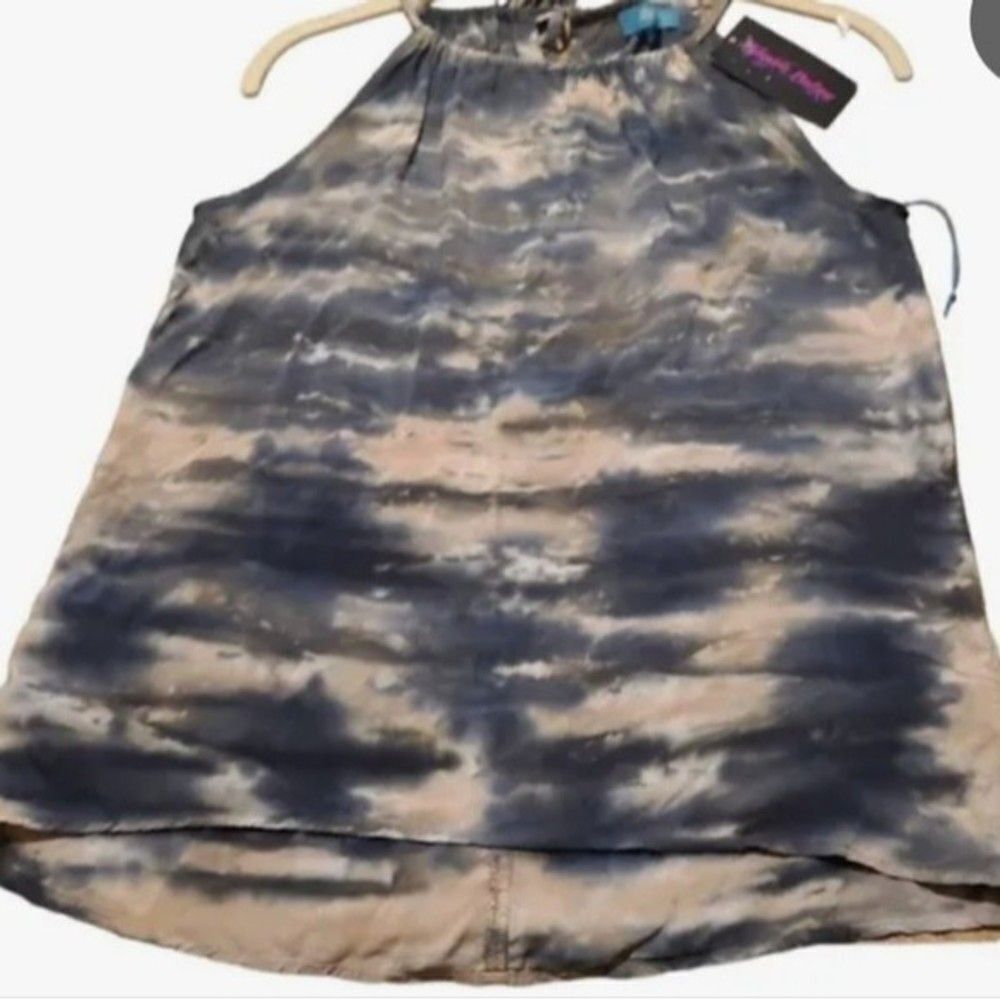 River + Sky Tops Tie Dye Tank - River + Sky Halter Watercolor Boutique shirt